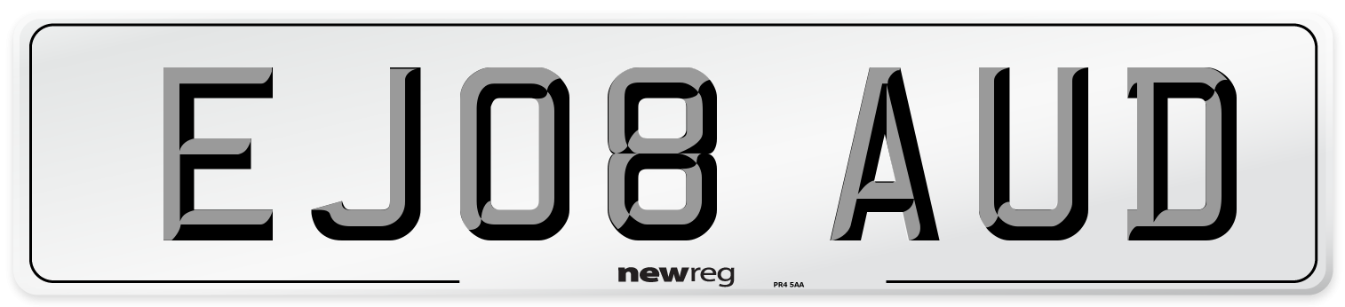 EJ08 AUD Number Plate from New Reg